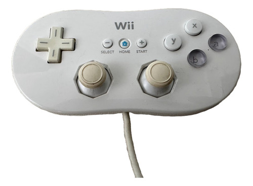 Control Wii Classic Controller Original Blanco (Usado)