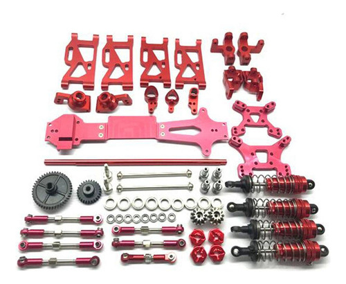 . Wltoys 144001 Rc Car Upgrade Metal Kit Piezas Brazos Rojo