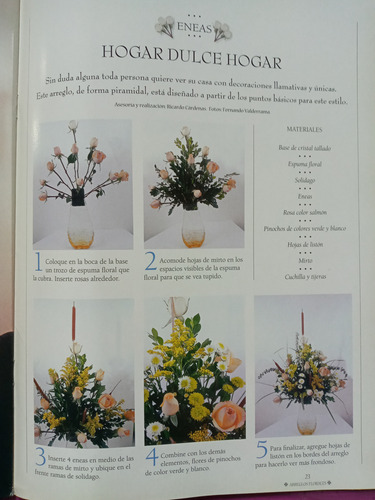Revista Arreglos Florales Decore Cada Espacio #22 2002 (Usado)