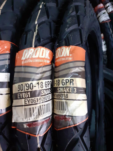 Cubierta Drook 90/90 R18 P 57 Trasera Ybr Cg Glh
