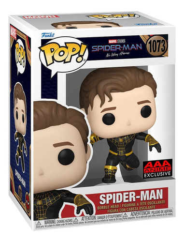 Funko Pop Original Spider-man Black Sin Mascara Nwh Marvel 