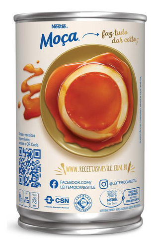 Leite Condensado Integral Moça Nestlé Lata 395g