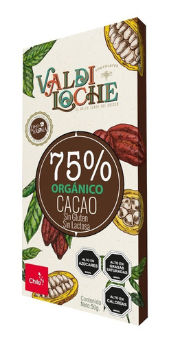 Imagen 1 de 2 de Chocolate Negro 75% Cacao Orgánico