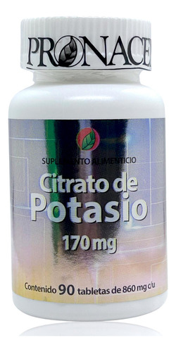 Citrato De Potasio 90 Tabletas Pronacen.