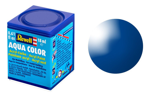 Pintura Revell Acrílica Brillante Color 361 52 Azul