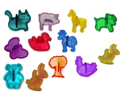 Kit Animales - 24 Moldes Por $ 100 Para Masa Tipo Play Doh