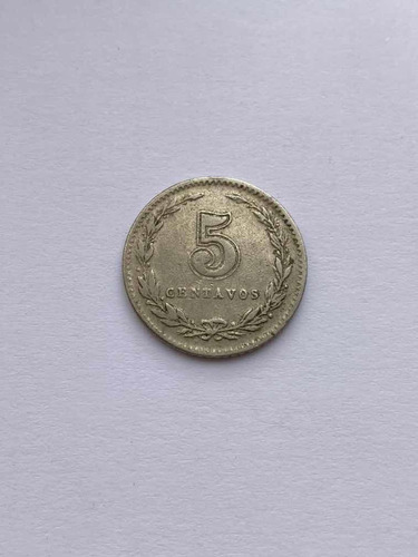 Moneda De 5 Centavos De La República De Argentina De 1938