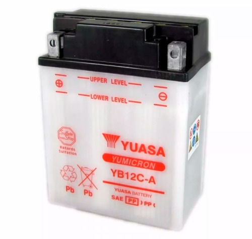 Bateria Motos Yuasa Yb12c-a 12v 12ah - C