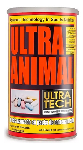 Ultra Animal Ultra Tech Suplementos X 44 Packs Entrenar En3x