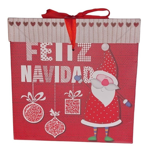 Imagen 3 de 4 de Pack De 6 Cajas De Navidad Plegables De 22x22x22 Cm