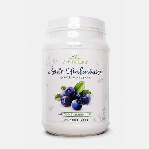 Acido Hialuronico, Colageno Hidrolizado 1.1 Kgs Zen Natura Sabor Blueberry