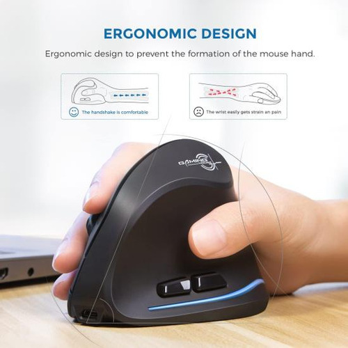 Ratón Inalámbrico Ergonómico Echtpower, Ratón Vertical Con D
