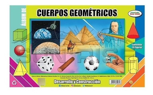 10 Libros Álbum Sun Rise 20 Cuerpos Geométricos De Colores