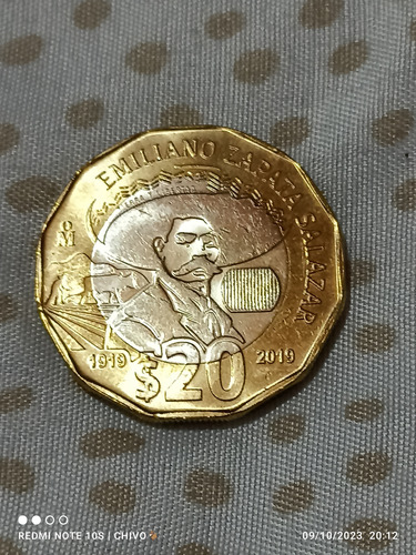 Moneda De Emiliano Zapata Salazar 