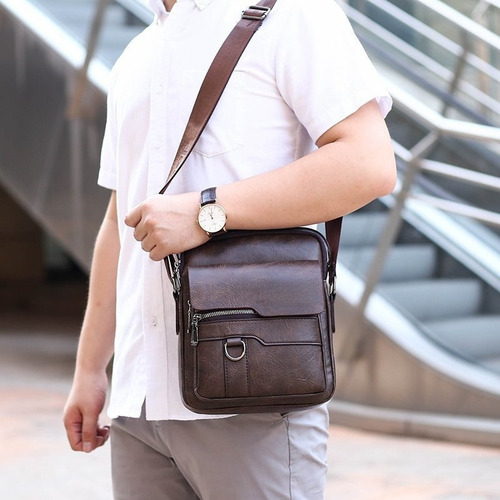 Bemvindo À Minha Loja. Bolso De Piel Para Hombre Con