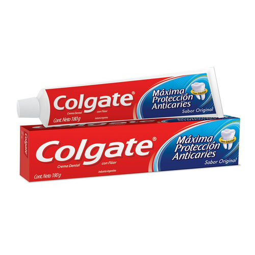 Imagen 2 de 2 de Pasta dental Colgate Máxima Protección Anticaries en crema 180 g