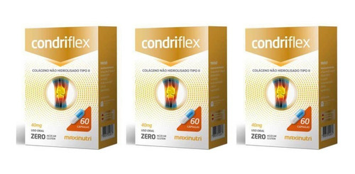Imagem 1 de 1 de Maxinutri Condriflex Colágeno 40mg C/60 (kit C/03)