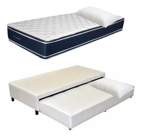 Sommier Bicama Divan Marinera + Colchon Nimbus Firm 90x190