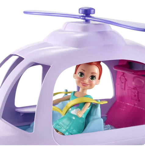 Polly Pocket Helicóptero Aventuras Con Muñeca Y Accesorios