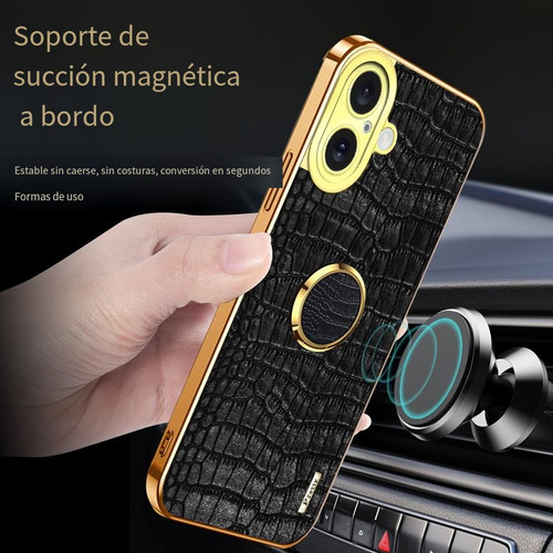 Funda De Piel Para Oppo Reno13 5g/reno13 Pro 5g/reno13f 5g Con Soporte Anular Delgada A Prueba De Golpes
