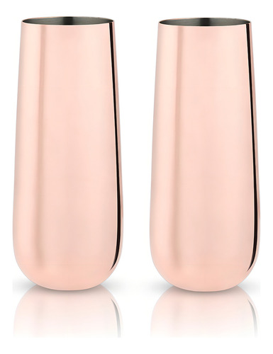 Copas De Champán Viskiâ® Stem Free Copper