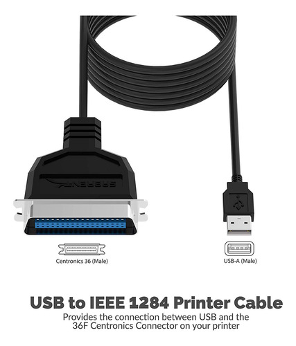 Sabrent Adaptador Usb A Paralelo Ieee 1284 Cb-cn36 Mmg