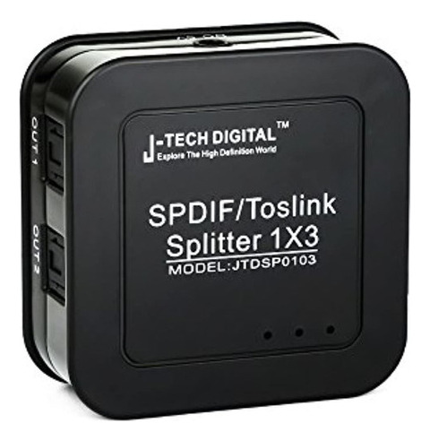 J-tech Digital Calidad Premium Spdif Toslink Digital Optical