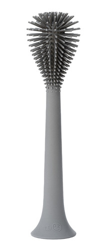 Cepillo De Silicona Antideslizante Limpia Mamadera Ezpz Color Grey