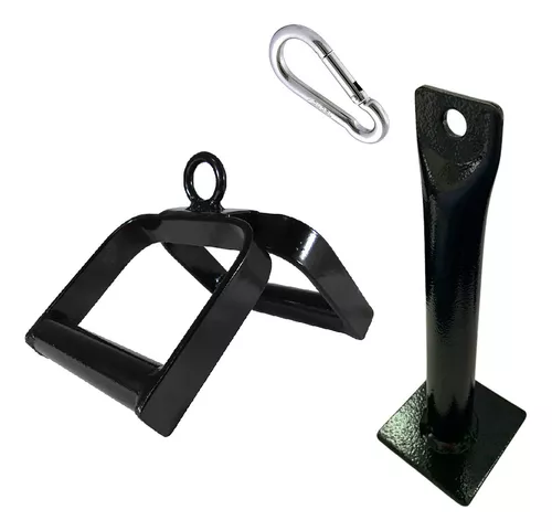 Kit Para Agachamento Sumô Com Barra Reta Fixa 50cm