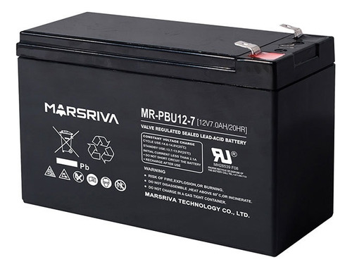 Bateria Marsriva 12v 7ah Ups Lampara Alarma Cerco Eléctric