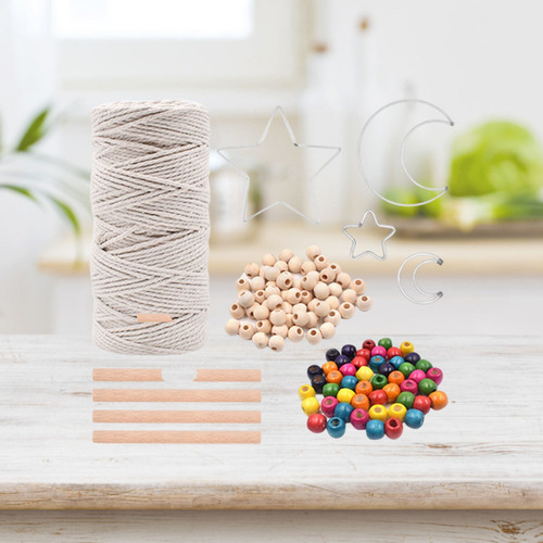 Cordón De Macramé De Madera Suave Trenzado Kit De Accesorios