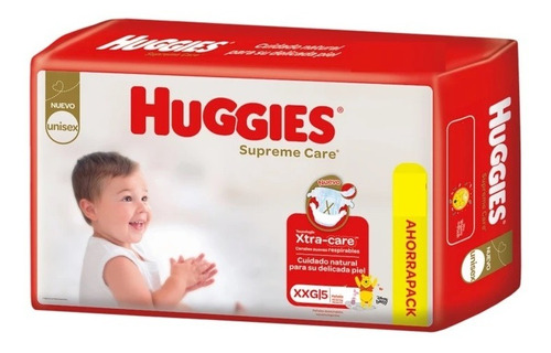 Pañales Huggies Supreme Care Talle Xxg 100 Uds.