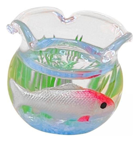2 Peces En Acuario Para Casa De Muñecas, Juguete Realista