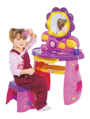 Tocador Infantil Juguete Mytoy Beauty Q Musica Luz Banquito