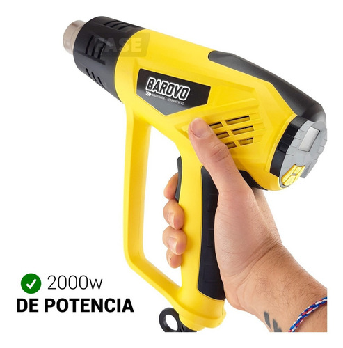 Pistola De Calor Aire Caliente Digital Barovo 2000w Kit 9 Accesorios Control Temperatura Profesional Microcentro Lelab