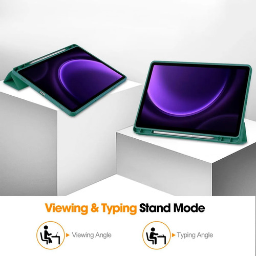 Funda Galaxy Tab S10fe 2025 (10.9 ): Modelo Sm-x520 / X526b Verde Oscuro
