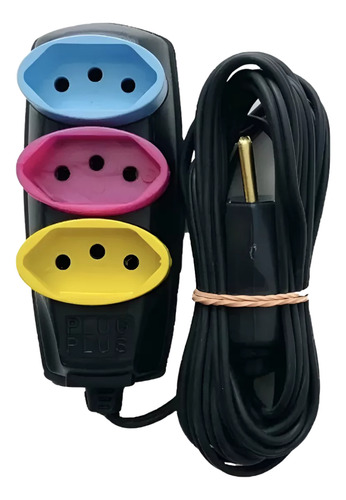Extensão Elétrica 10 Metros Bivolt 3 Tomadas Uso Geral