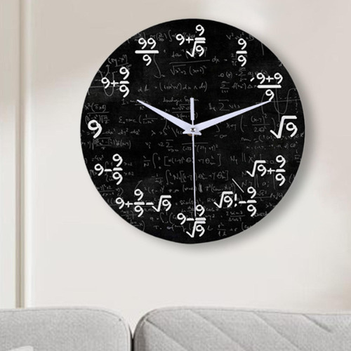 . Relógio De Parede De Matemática Estilo Decoração B