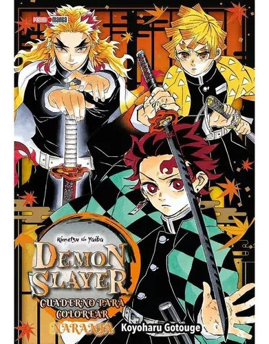 Demon Slayer Cuaderno Para Colorear, De Koyoharu Gotouge., Vol. 3. Editorial Panini, Tapa Blanda, Edición 1 En Español, 2023