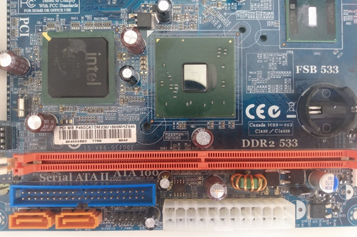 Placa Mãe Fsb 533 Ddr2 ( Para Aproveitar Peças ) (Usado)