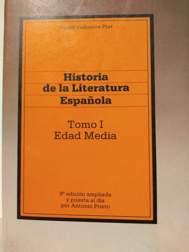 Historia De La Literatura Española - Edad Media - Nuevo