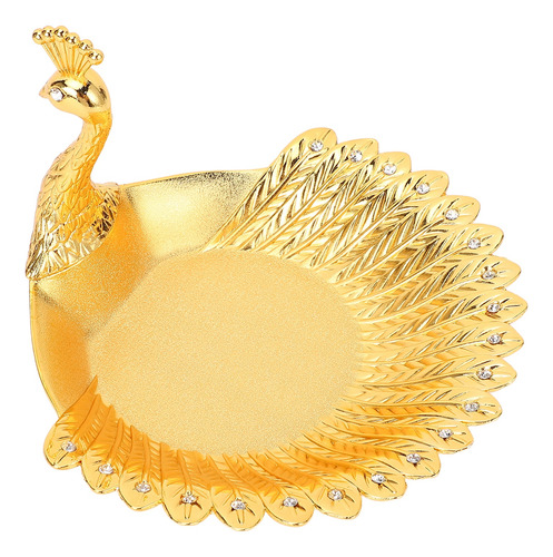 Prato De Doces De Metal Em Forma De Pavão, Bandeja De Servir