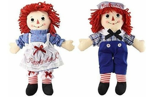 Paquete De 2 Aurora Dolls Large 16 Classic Raggedy Ann ...