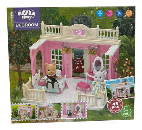 Set De Koala Town Modelo Dormitorio Con Accesorios 6376