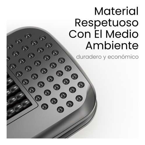 FOH Reposapiés Gaming Oficina Ergonómico Ajustable con Rodillos de Masaje Súper Cómodo Oficina JBA-003 Color Negro