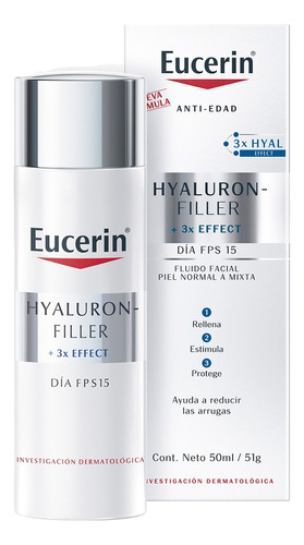 Eucerin Hyaluron Filler Día Piel Normal a Mixta Fps15 X 50ml