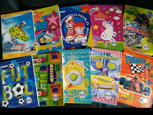 Cuadernos Cosidos, Grandes De 1 Linea. Docena 10$
