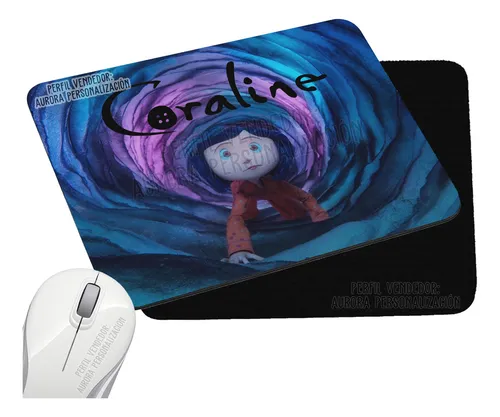 Pad Mouse Rectangular Coraline Y La Puerta Secreta 2