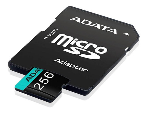 Tarjeta de memoria Adata AUSDX256GUI3V30SA2-RA1 Premier Pro con adaptador SD 256GB