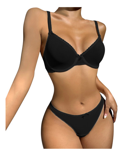 Conjunto De Lencería De Color Para Mujer, Ropa Interior Para